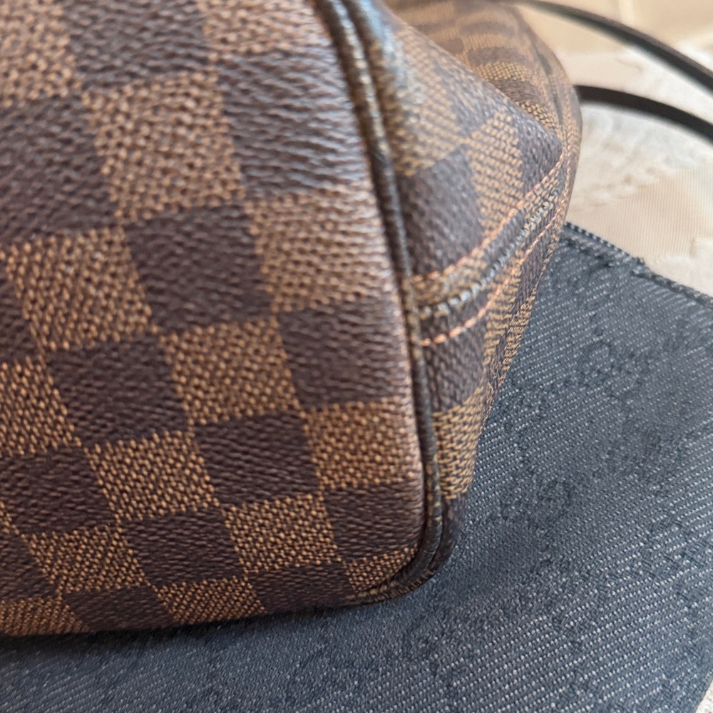 Louis Vuitton Black and Brown Checkered Tote - Picture 16 of 16